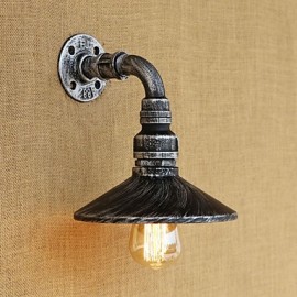 Peinture rétro rustique/Lodge Country pour ampoule de style mini incluse, appliques murales à lumière ambiante