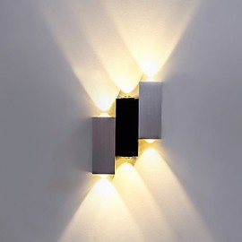 LED intégrée moderne/contemporaine brossée pour LED, lumière ambiante, applique murale encastrée