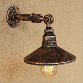 40W E27 Style industriel tuyau d'eau nordique applique murale-marron antique