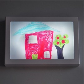 LED intégrée moderne/contemporaine avec fonction de peinture pour ampoule incluse, appliques murales à lumière ambiante