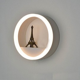 LED intégrée moderne/contemporaine avec fonction de peinture pour ampoule incluse, appliques murales à lumière ambiante