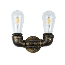 E27 Rustique/Lodge Traditionnel/Classique Laiton Antique Caractéristique pour Ampoule LED Incluse, Lumière Ambiante Applique Murale LED Applique Murale