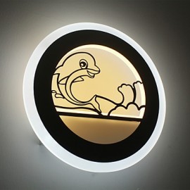 Applique murale LED en acrylique, design moderne et minimaliste, luminaire décoratif d'intérieur, idéal pour une chambre à coucher ou un escalier, idéal pour une chambre à coucher ou un escalier