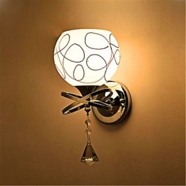 Lampe de chevet Led pour chambre d'hôtel, applique murale moderne en verre Mnimalist