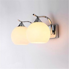 6w E27 Caractéristique galvanisée moderne/contemporaine pour LED / Style mini / Ampoule incluse / Protection des yeux, Mur de lumière ambiante