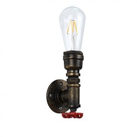 E27 rustique/Lodge traditionnel/classique en laiton Antique pour ampoule LED incluse, applique murale à lumière ambiante