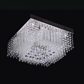 Plafonnier LED Cristal Luxe Vie Moderne 16 Lumières