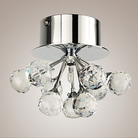 Max 20W Moderne/Contemporain Cristal / Style Mini / Ampoule incluse Plafonnier en métal chromé