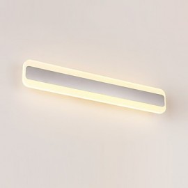 14 LED intégrées chromées modernes/contemporaines pour ampoule LED incluse, lumière ambiante, éclairage mural pour salle de bain