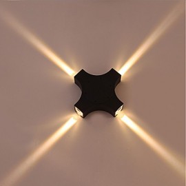 12 LED intégrées simples nouveauté pays caractéristique pour LED protection des yeux lumière ambiante appliques murales croix étoile extérieure étanche cour applique murale