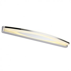 15W LED intégré moderne/contemporain caractéristique chromée pour LED, lumière ambiante éclairage de salle de bain applique murale