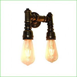 E27 rustique/Lodge traditionnel/classique en laiton Antique pour ampoule LED incluse, applique murale à lumière ambiante