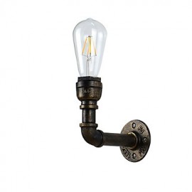 E27 Rustique/Lodge Traditionnel/Classique Laiton Antique Caractéristique pour Ampoule LED Incluse, Lumière Ambiante Applique Murale LED Applique Murale