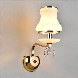 E14 caractéristique galvanisée moderne/contemporaine pour cristal LED Mini Style Protection des yeux lumière ambiante appliques murales LED