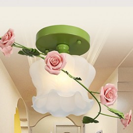 Saint Valentin, les fleurs et les plantes de la roseraie absorbent la lampe Led en forme de dôme