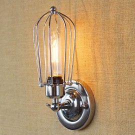 Caractéristique de galvanoplastie rétro Simple et Vintage pour ampoule de Style Mini incluse, appliques murales à lumière ambiante