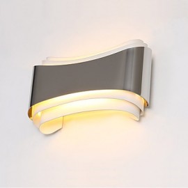 5W LED intégré moderne/contemporain Chrome caractéristique pour LED, lumière ambiante appliques murales applique murale