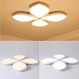 4 lumières LED modernes/contemporaines intégrées pour salon, salle à manger, chambre à coucher, montage encastré en métal