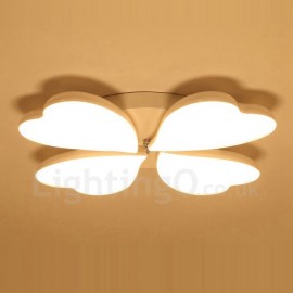 4 lumières LED modernes/contemporaines intégrées pour salon, salle à manger, chambre à coucher, montage encastré en métal