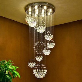 Plafond à LED en cristal pendentif lumières lustres modernes maison suspendue éclairage LED lustre lampes luminaires