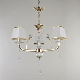 Caractéristique galvanisée moderne/contemporaine pour salon en métal cristal, chambre à coucher, salle à manger, salle d'étude/lustre de bureau