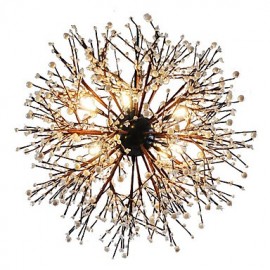 Lustres modernes feu d'artifice LED Vintage en fer forgé avec 8 lumières lustre île pendentif éclairage salon chambre salle à manger plafonnier