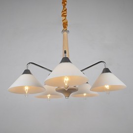 Moderne/contemporain pays galvanisé caractéristique pour LED bois/bambou salon chambre salle à manger cuisine étude lustre