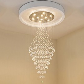 Plafond LED en cristal contemporain pendentif lumières lustres modernes maison suspendue éclairage LED lustre lampes luminaires