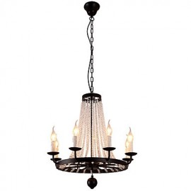 Lustre à 8 lumières moderne/contemporain traditionnel/classique rustique/Lodge Vintage rétro lanterne tambour pays île Globe bol