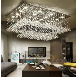 Dimmable moderne LED plafond en cristal pendentif lumière lustres d'intérieur maison suspendus lampes d'éclairage luminaires avec télécommande