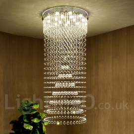 Plafond LED cristal moderne pendentif lumière lustres d'intérieur maison suspendus lampes d'éclairage luminaires