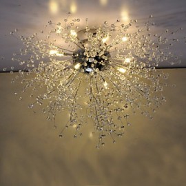 Moderne/Feu d'artifice/ Globe Acrylique / LED / Ampoule incluse Plafonnier en métal chroméSalon / Chambre / Salle à manger / GDNS