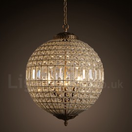 Globe moderne LED K9 cristal plafond suspension lustres d'intérieur maison suspendus tambour lampes d'éclairage luminaires