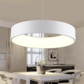 Plafonniers suspendus LED de style nordique moderne/contemporain à intensité variable avec télécommande pour salle de bain, salon, bureau, cuisine, chambre à coucher, salle à manger