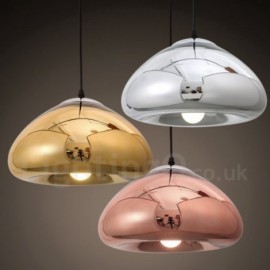 Lampe suspendue moderne/contemporaine à 1 lumière en verre avec abat-jour en verre pour salle de bain, couloir, salon, salle à manger, cuisine, chambre à coucher, hôtel