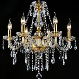 3W Moderne/Contemporain/Traditionnel/Classique Cristal/LED/Ampoule Incluse Lustres En Cristal GalvaniséSalon/Chambre/