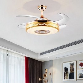 Lumière de ventilateur d'inverseur de ventilateur de plafond d'électroplatage moderne