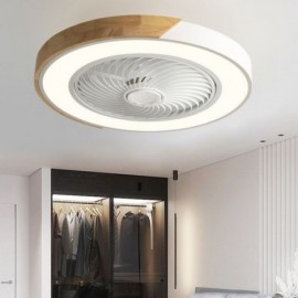 Ventilateur de plafond intelligent avec lumières, lampe de ventilateur décorative avec télécommande