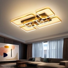 Ventilateur de plafond avec lumières, ventilateur décoratif, lampe en acrylique