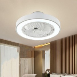 Lumières modernes de ventilateur de plafond avec le plafonnier rond acrylique à télécommande