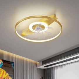 Ventilateur de plafond moderne avec lumières, lampe de ventilateur télécommandée