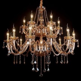 Lustre en cristal de luxe, plafonnier européen