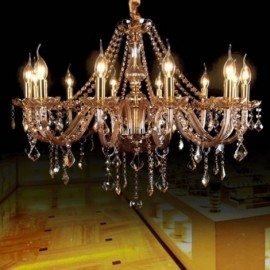 Grand lustre en cristal de luxe, suspension européenne