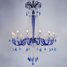 Lustre en cristal européen, suspension élégante