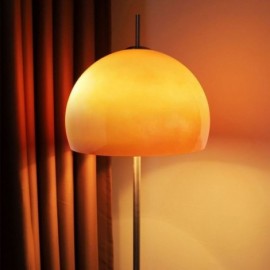 Lampadaire en verre moderne rétro en fer forgé champignon