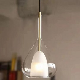 Lampe suspendue moderne minimaliste à double verre