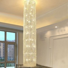 Lustre en cristal de luxe, plafonnier moderne de décoration de Restaurant avec 36 lumières