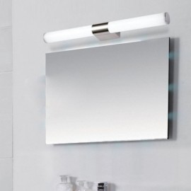 Applique murale moderne en acier inoxydable, luminaire décoratif d'intérieur, idéal pour une salle de bain ou un miroir