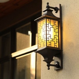 Applique murale extérieure chinoise, lampe murale étanche pour grille de fenêtre