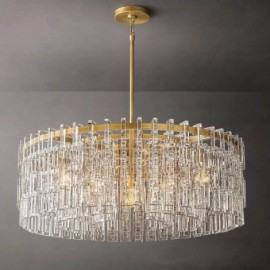 Plafonnier américain Restaurant lumière luxe cristal suspension 60 cm